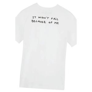 2019 Tom Sachs Ten Bullets Tee It‎ Won’t Fail Because of Me T-shirt Size Small